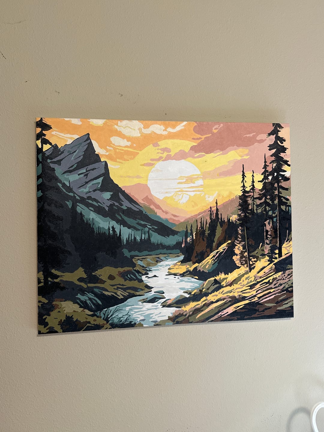 Customer photo review of Mountainside Sunset