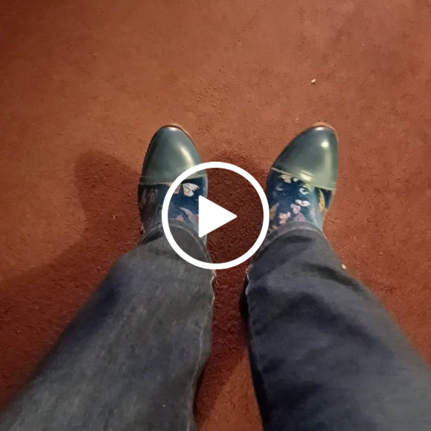 Customer video review of Vintage Butterfly Elegance Leather Ankle Shoes