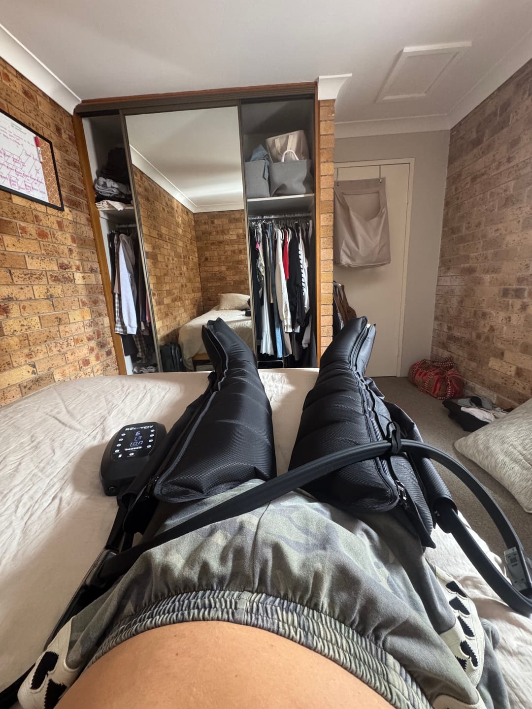 Customer photo review of RECHARGEABLE 6 Chamber Compression Boots 3.0