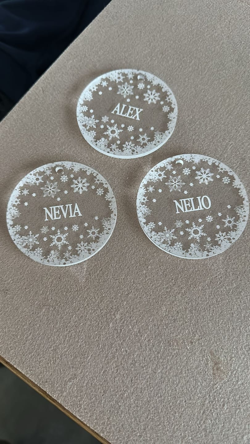 Customer photo review of Weihnachtsdeko mit Schneeflocken