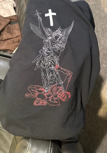 Customer photo review of SAINT MICHAEL Hoodie