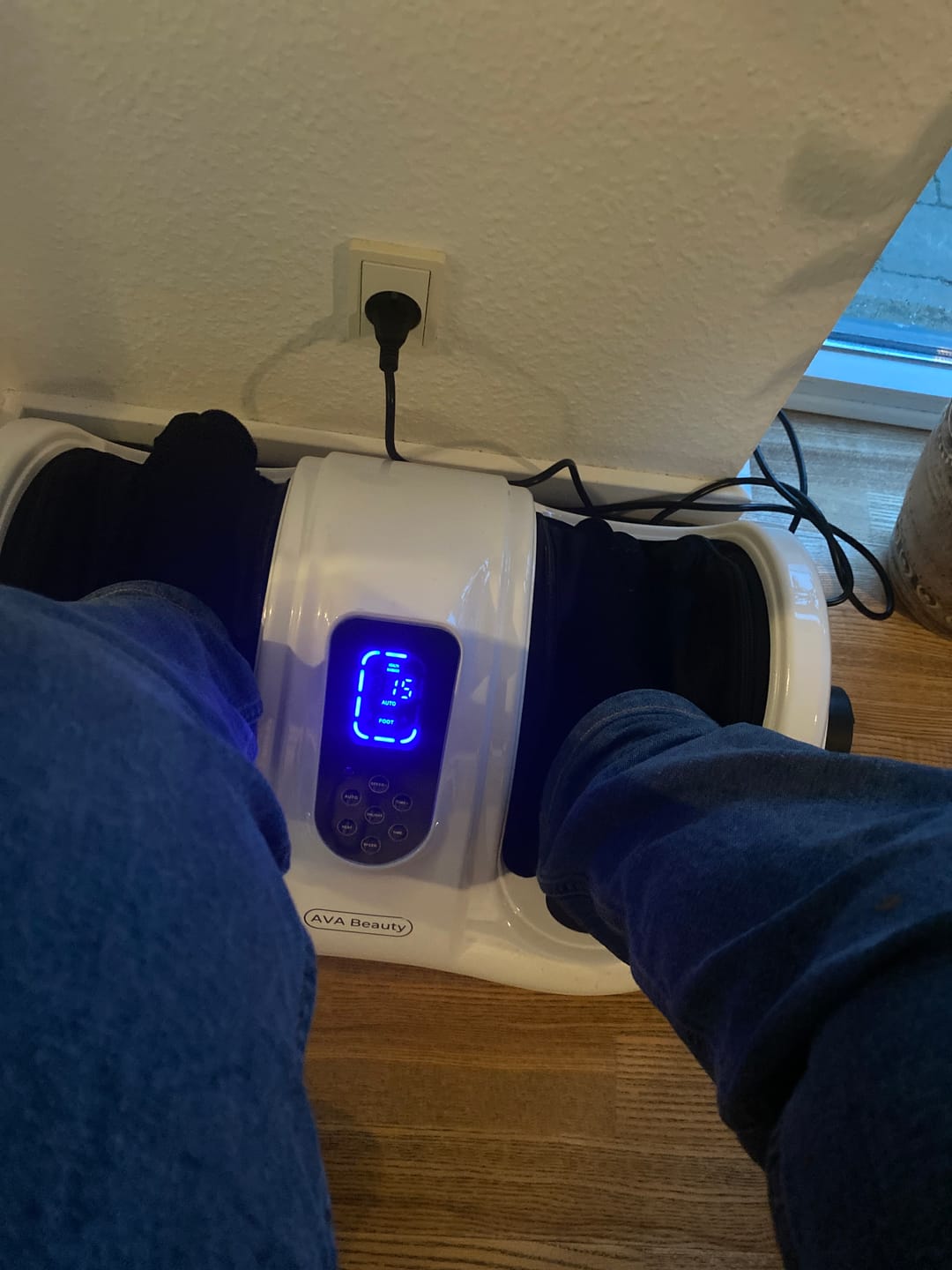 Customer photo review of Fod- og lægmassageapparat med fjernbetjening