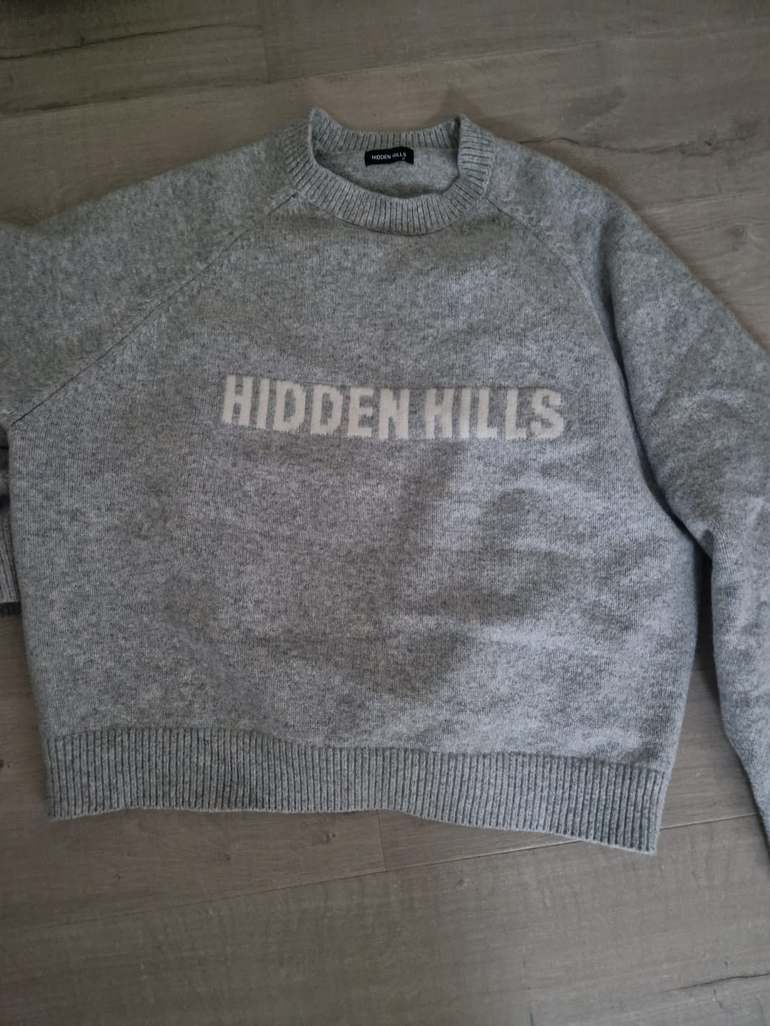 Customer photo review of KNIT SWEATER LIGHT GREY