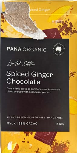 Customer photo review of Spiced Ginger Chocolate Block – Limited Edition