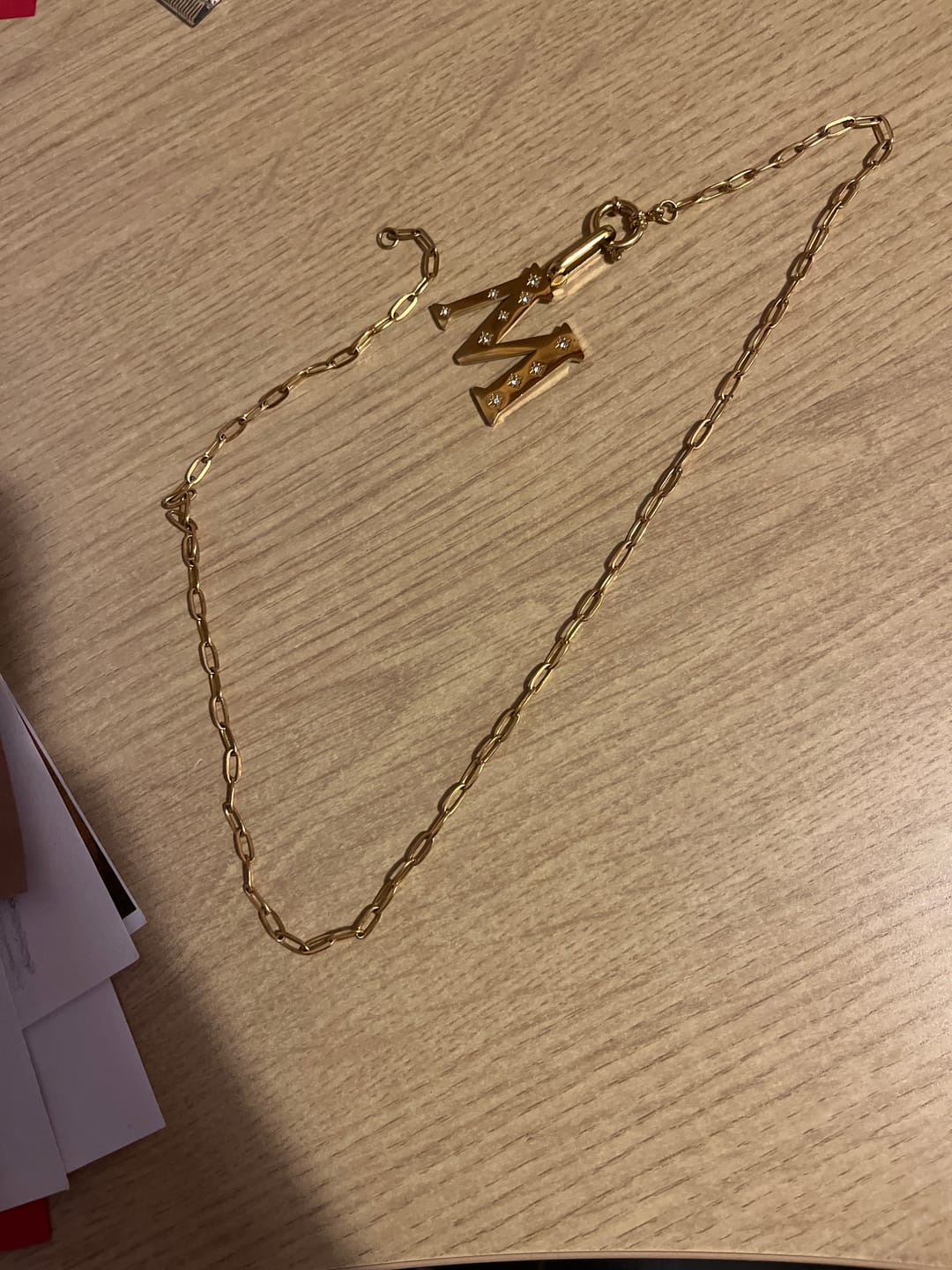 Customer photo review of Eleanor Gold Necklace Chain 52cm