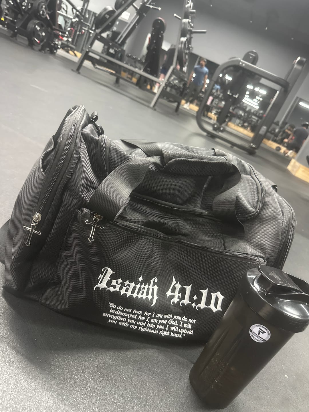 Customer photo review of Fear Not Duffle Bag