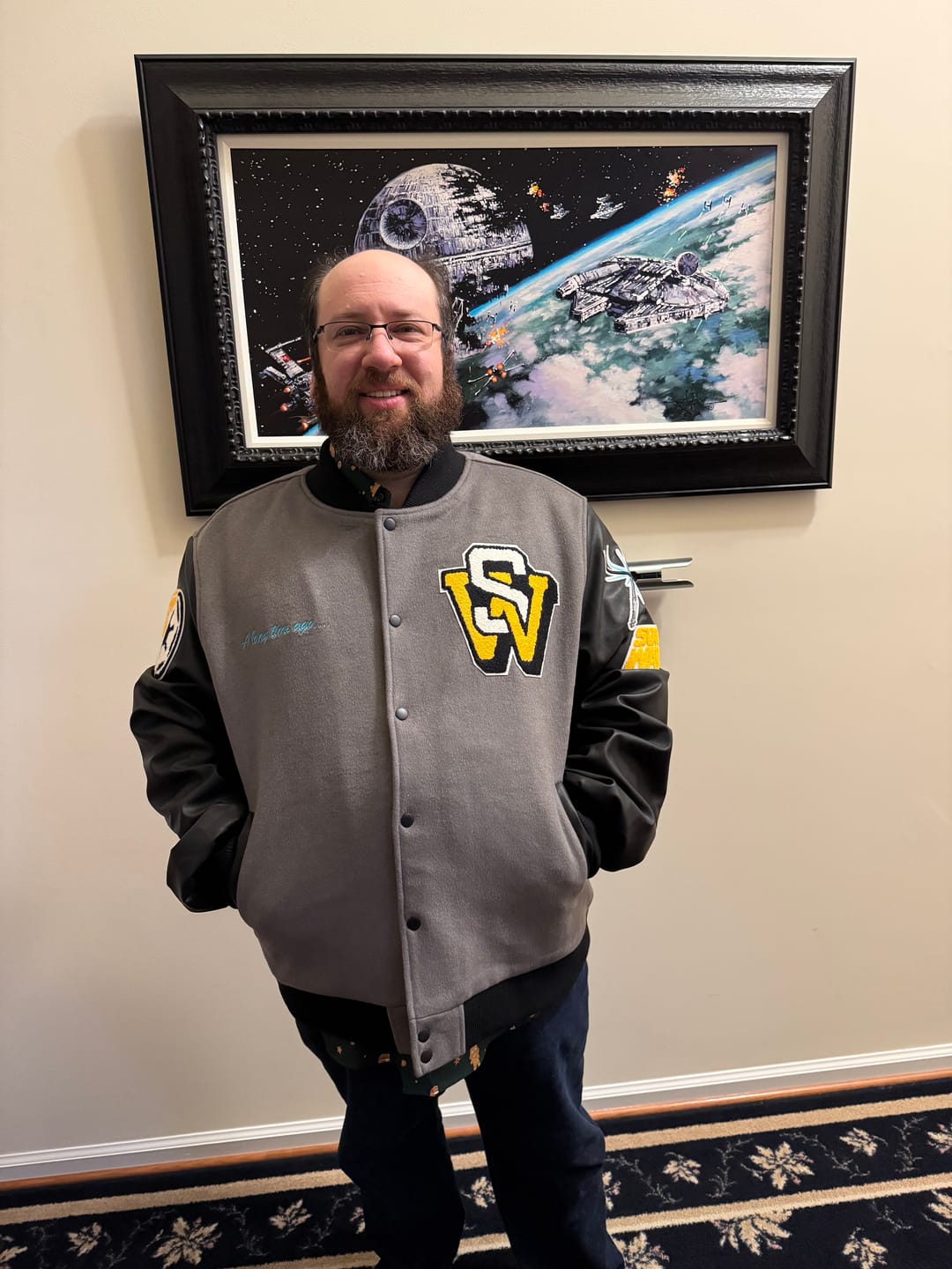 Customer photo review of Star Wars™ "A Long Time Ago...." – Limited-Edition Varsity Jacket