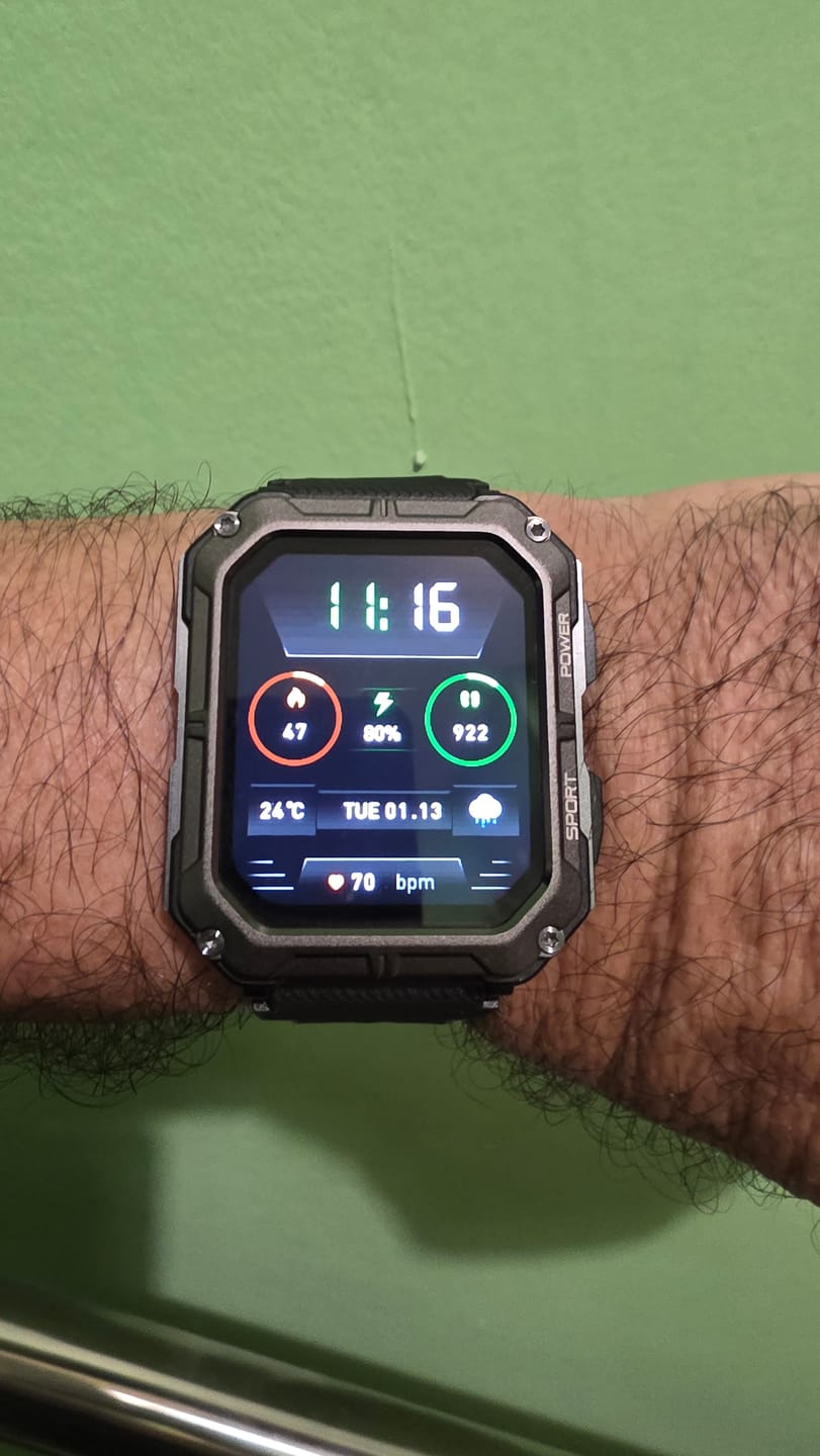 Customer photo review of Hard Hat Smartwatch