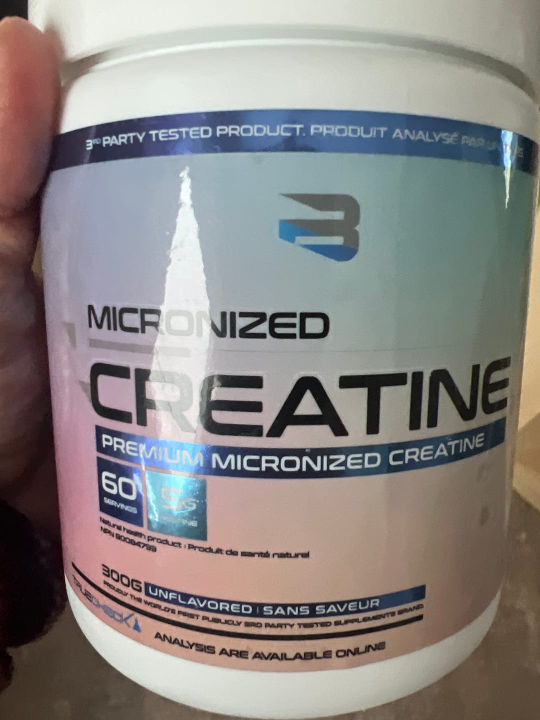 Customer photo review of Believe - Créatine Micronisée - 800g