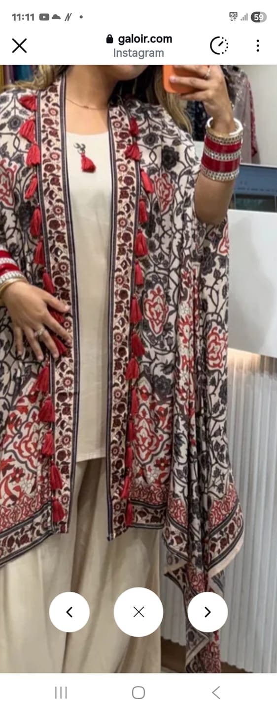 Customer photo review of “Sundaram” - Crepe Three Piece set