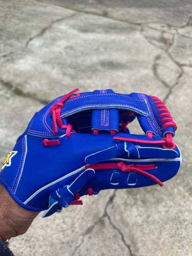 Customer photo review of EN-7 | Infield | Blue | 11.75" | Pink