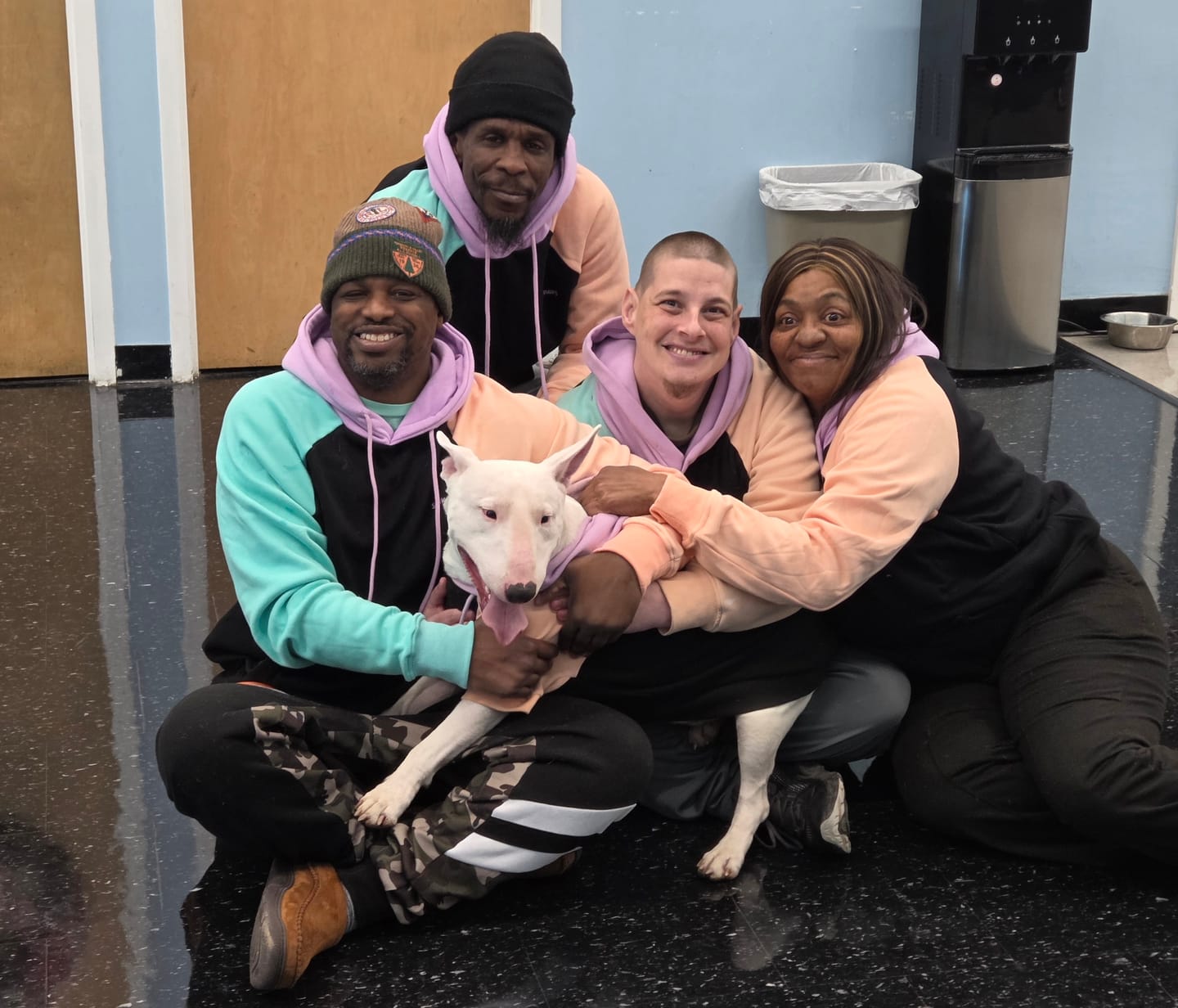 Customer photo review of Color Block Human Hoodies