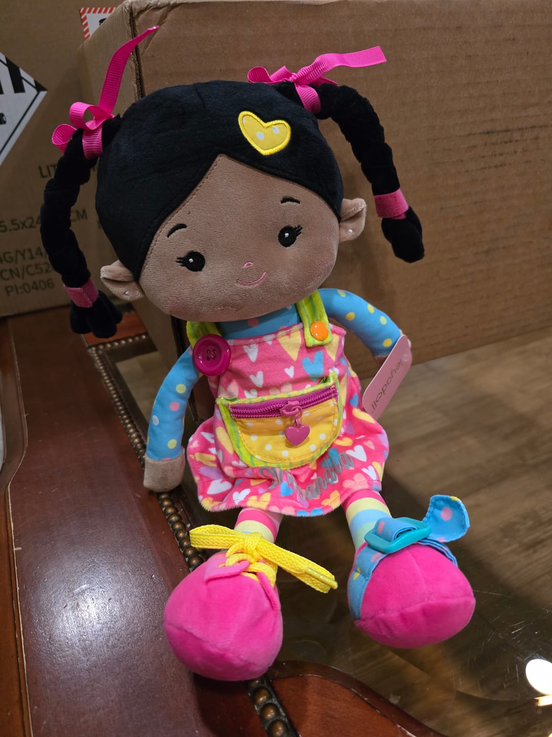 Customer photo review of Personalized Sunnyheart Girl (2 Skin Tones) - Montessori Doll