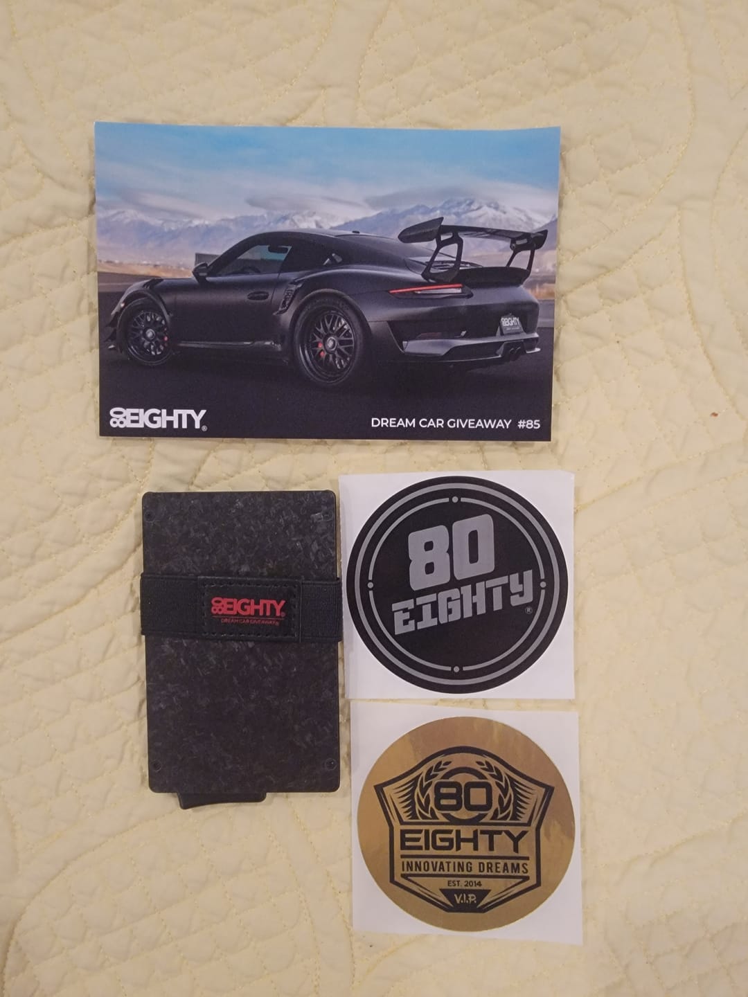 Customer photo review of 80Eighty® Minimalist Forged Carbon Wallet