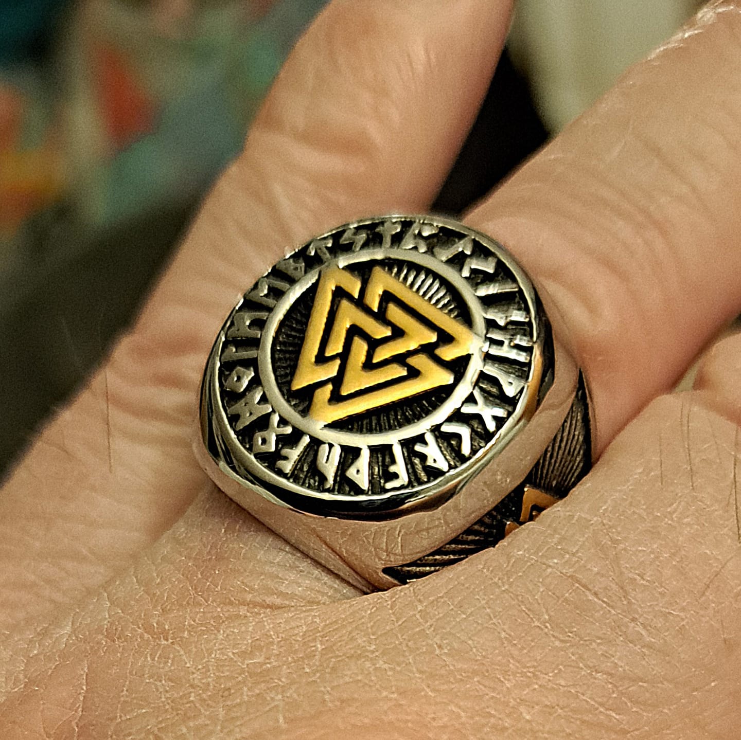 Customer photo review of Valknut Ring