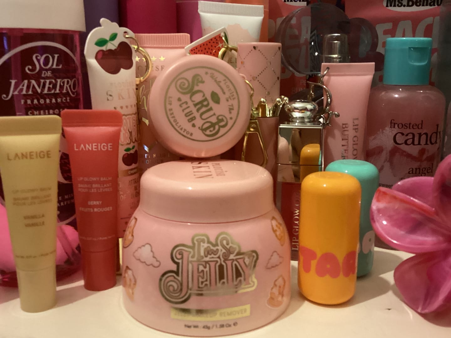 Customer photo review of P.Louise Keychain Lip Scrub