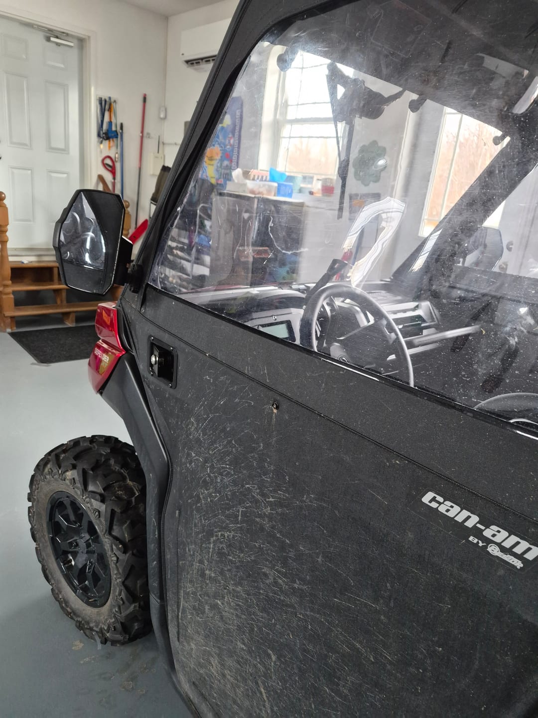Customer photo review of One Pair Side Mirrors for Can Am Defender /  MAX