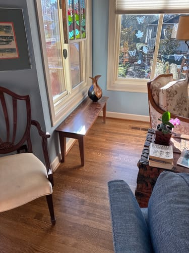 Customer photo review of Vase Wood Sculpture #WG035