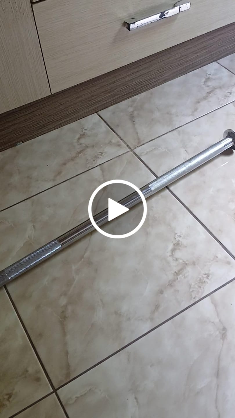 Customer video review of Barra Reta Maciça Cromada 28,57mm
