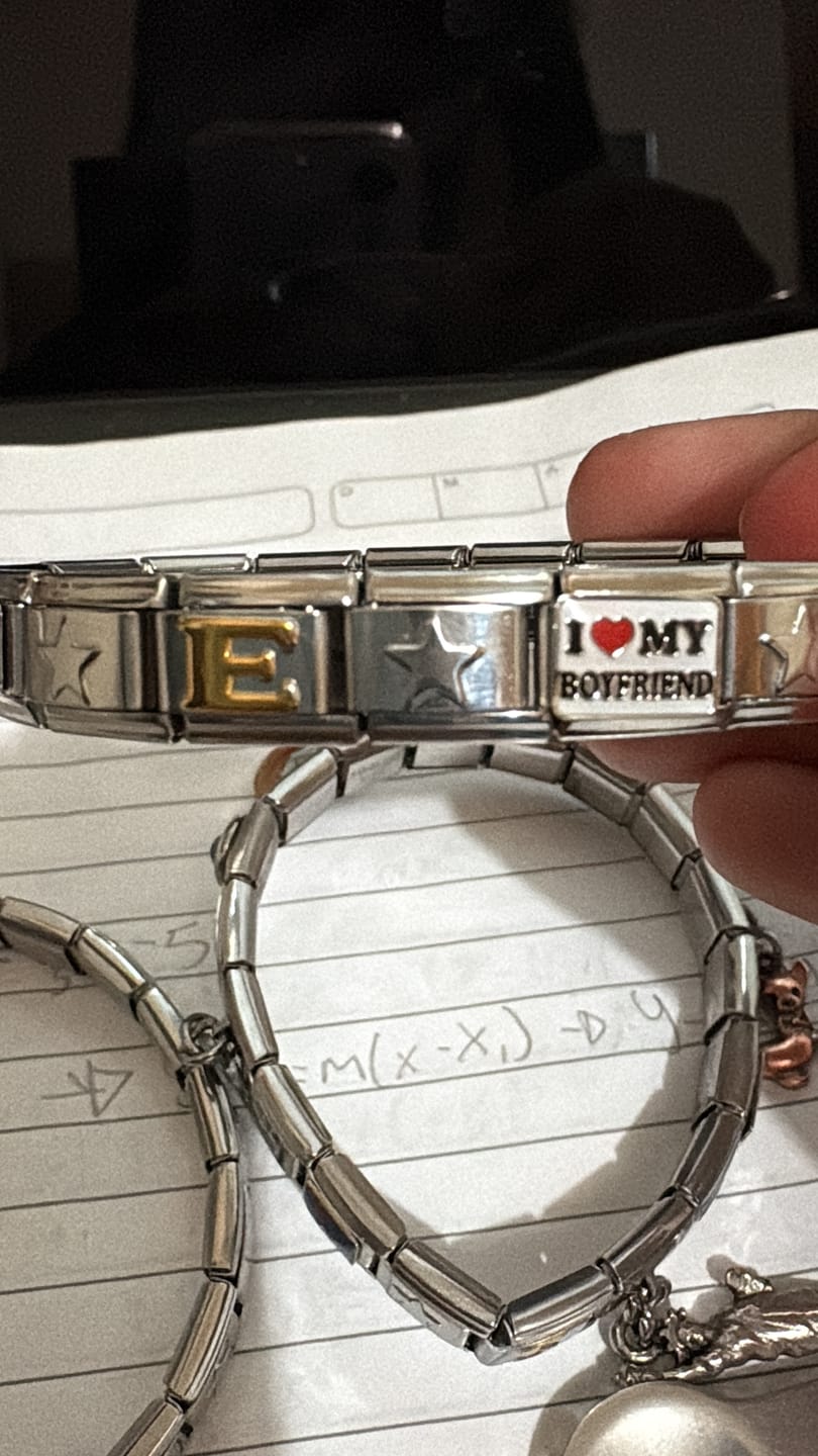 Customer photo review of Charm Letra E