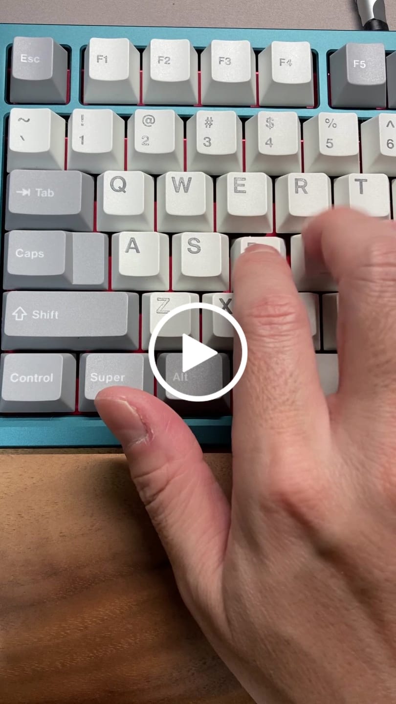 Customer video review of KEYGEEK PA LINEAR SWITCH FACTORY LUBED EDITION (10PCS)