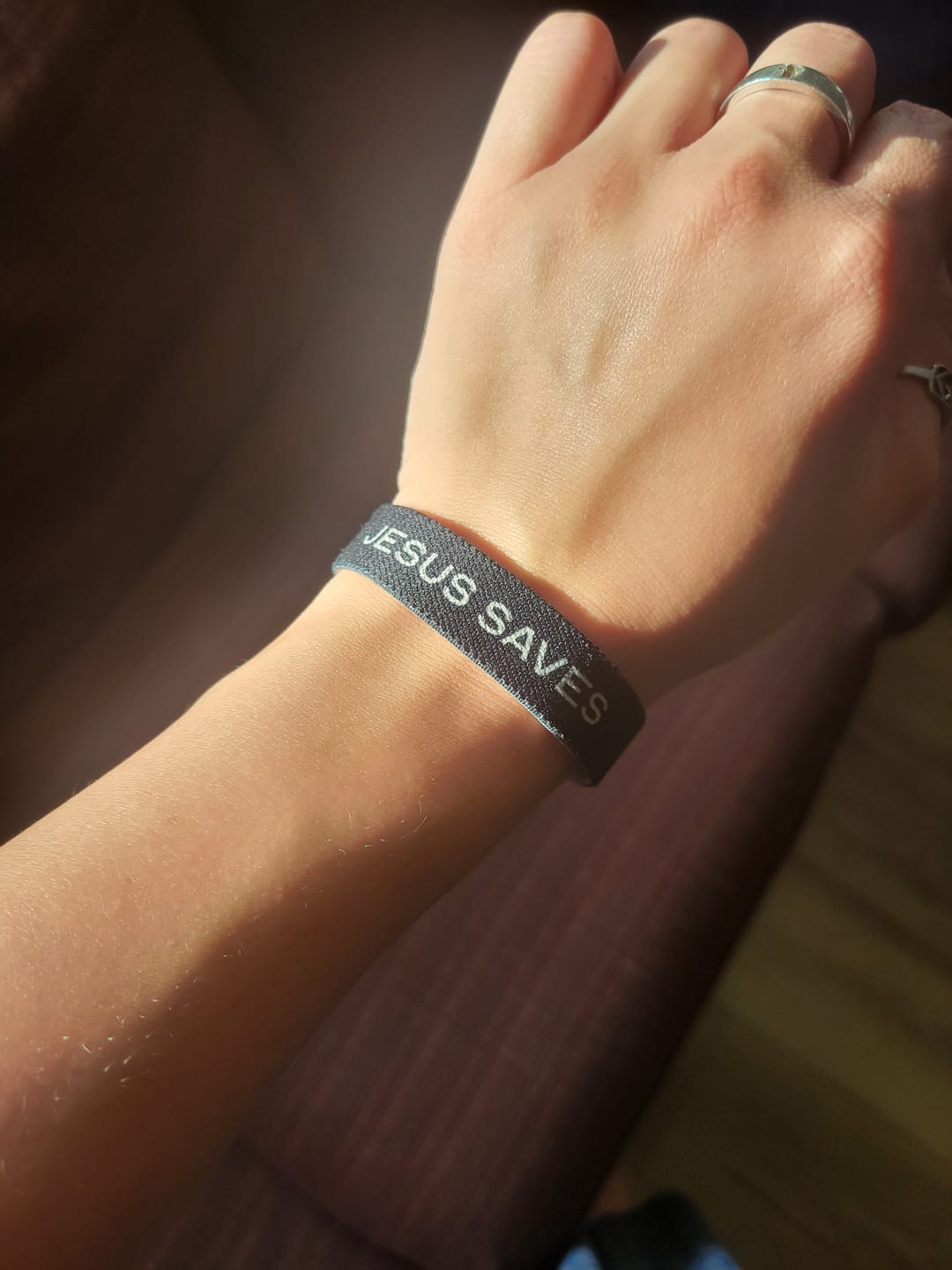 Customer photo review of Daily Bible Verse Wristband
