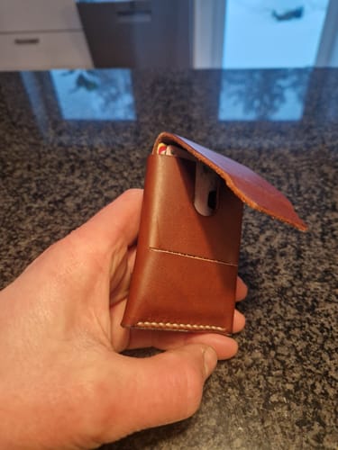 Customer photo review of Slimmad plånbok i äkta läder