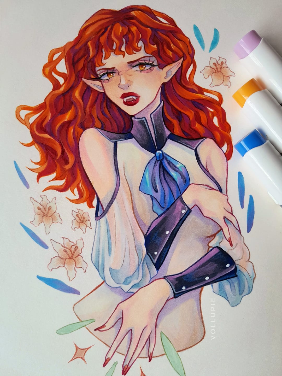 Customer photo review of Ohuhu Honolulu Brush Markers - Small Set