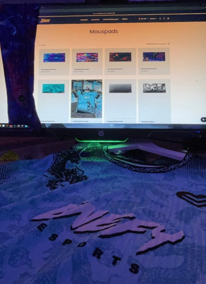 Customer photo review of Customizable Mousepad