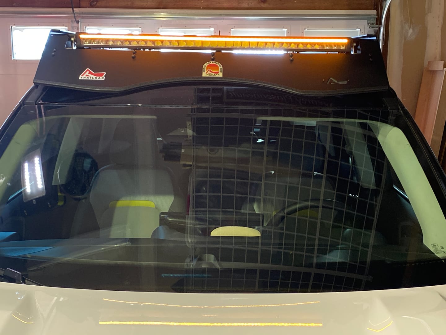 Customer photo review of Modular Roof Rack Wind deflector