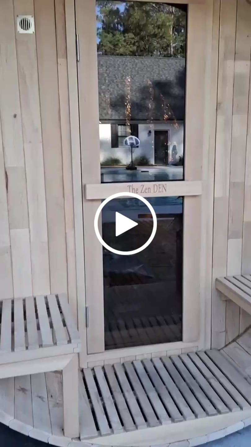 Customer video review of SAUNAONES® Barrel Sauna Serenity Nature Air 4