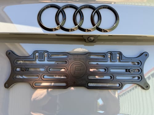 Customer photo review of [SA] Slimline - 371mm (w) x 83mm/106mm (h) - Number Plate Bracket
