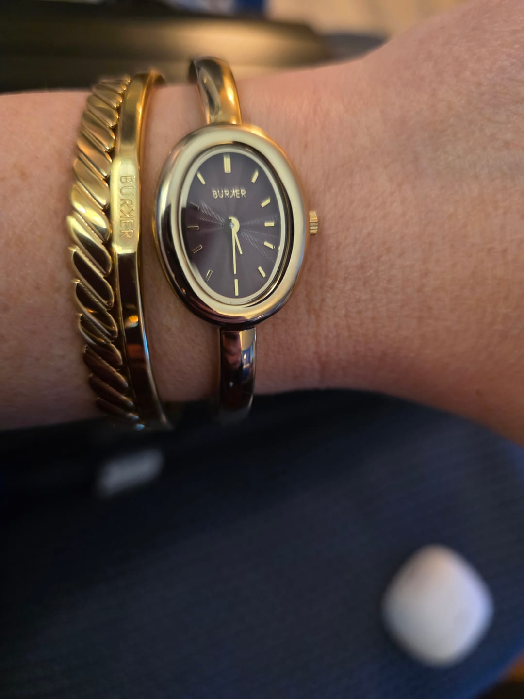 Customer photo review of Diana Gold Burgundy
