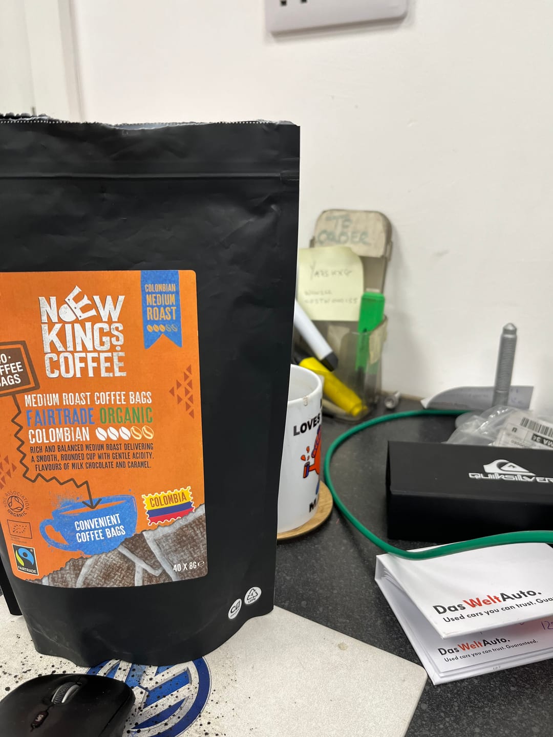 Customer photo review of Medium Roast Coffee Bags - Fairtrade Organic Colombian Coffee Bags - 100% Colombia Arabica
