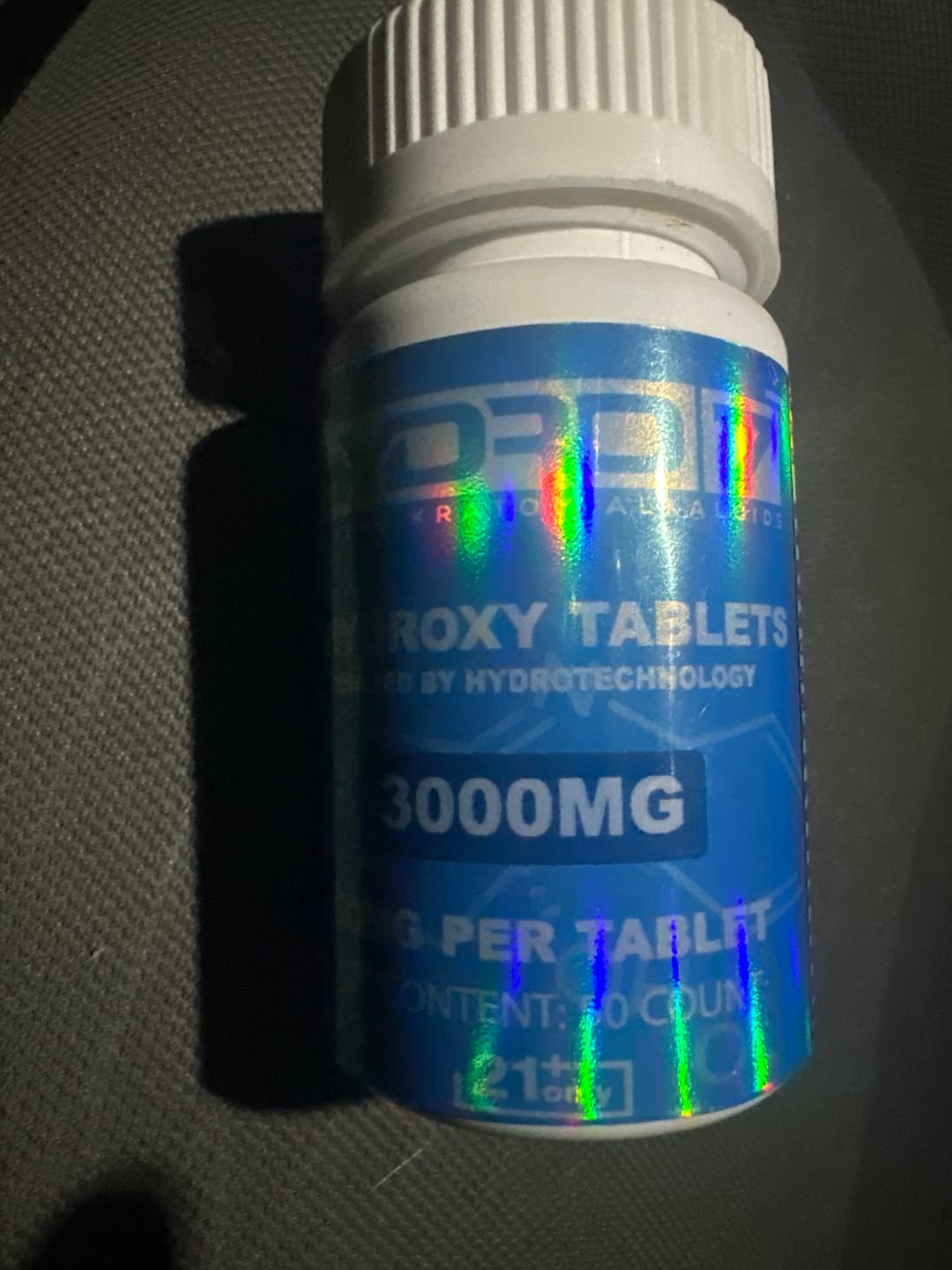 Customer photo review of 7-Hydroxy Tablets - 60MG (50 Count) 3000MG