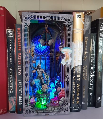 Customer photo review of Atlantis DIY Wooden Book Nook Shelf Insert