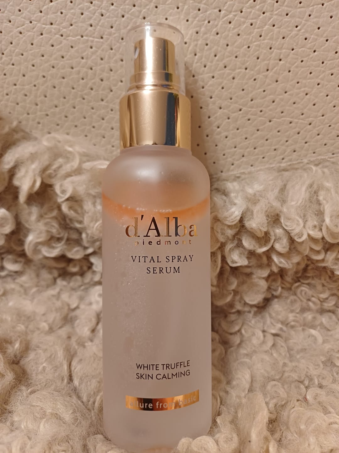 Customer photo review of Nomierinošs izsmidzināmais serums ar baltām trifelēm d'Alba White Truffle Vital Spray Serum
