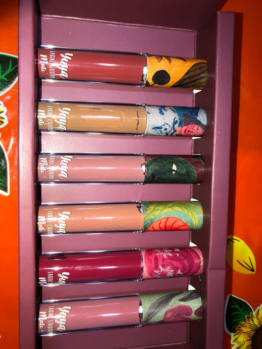 Customer photo review of Set de 6 Labiales Líquidos Mate Yuya 2024 (Alquimia, Soneto, Bruma, Eco, Cometa, Maleza)
