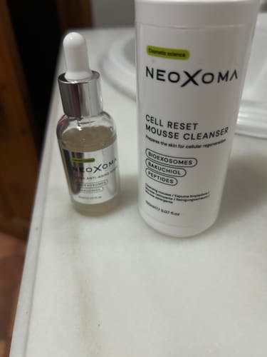 Customer photo review of Pack Sérum Ultra Rejuvenecedor & Limpiador Facial Cell Reset