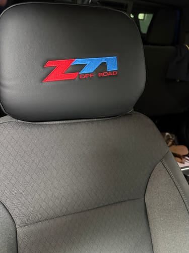 Customer photo review of Initials or Logo Embroidery