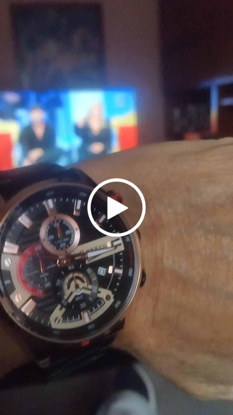 Customer video review of Curren Ambasator® orologio uomo acciaio
