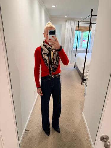 Customer photo review of HERMES 25S SCARF 140 IN CASHMERE SILK 727302