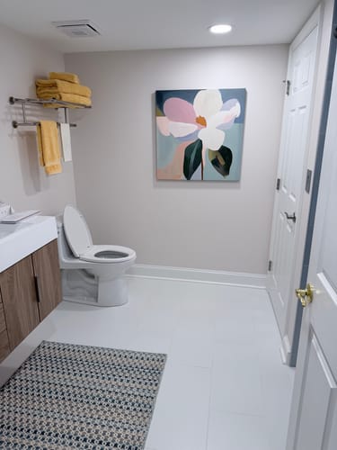 Customer photo review of Bold Bloom Canvas Art