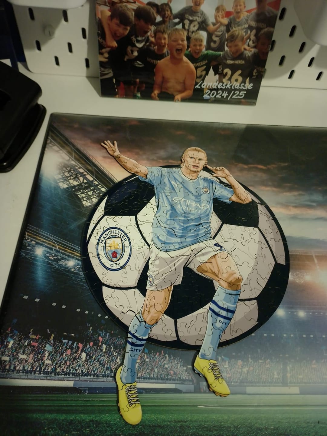 Customer photo review of Erling Haaland - Holzpuzzle