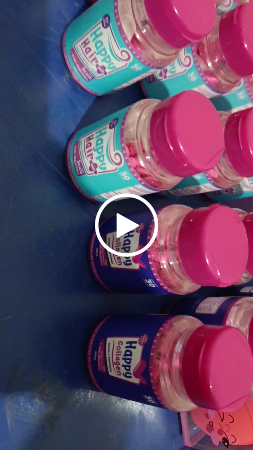 Customer video review of Happy Hair 6 Potes + 6 Potes Grátis + 2 Colágenos + 1 Melatonina (Total 15 Potes)