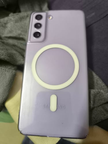 Customer photo review of Anti Yellow Magsafe Clear Case Samsung -  Samsung Galaxy S21 FE