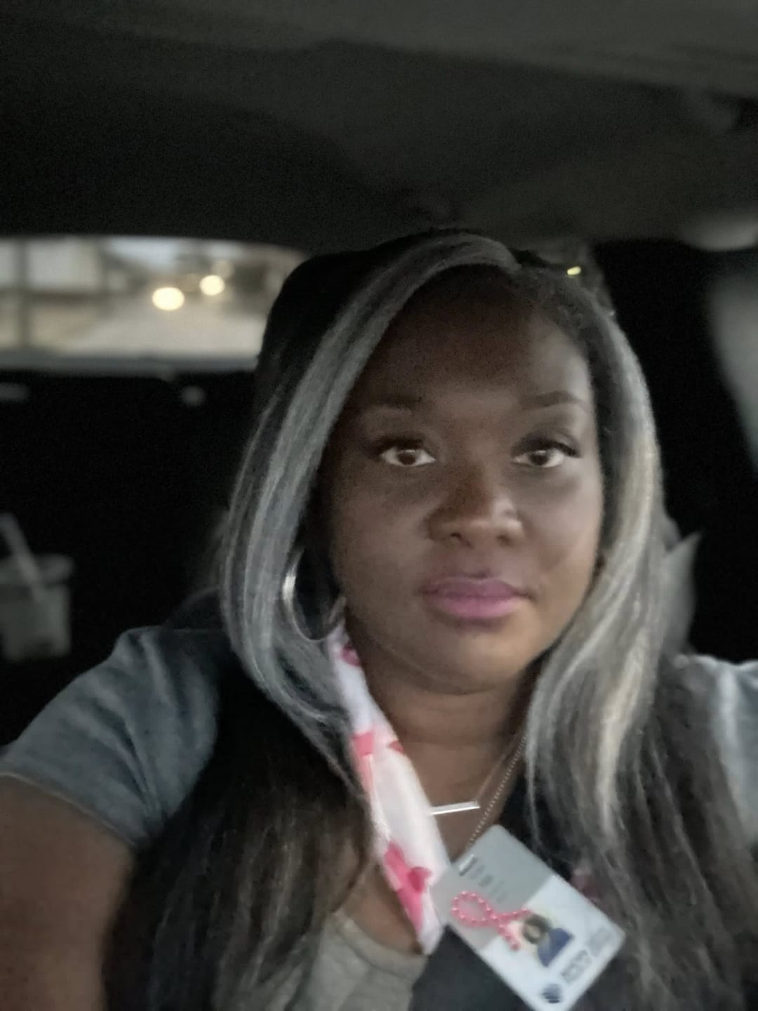 Customer photo review of Luvwin 5x5 Closure Salt & Pepper More Salt Highlight Front Glueless Straight Wig