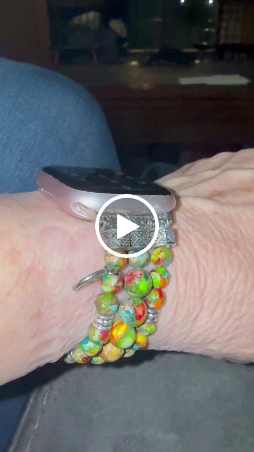 Customer video review of Vineyard Jasper Stretch Apple Watch Strap