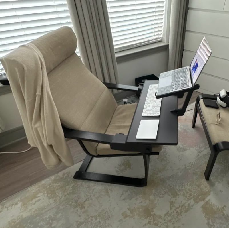 Customer photo review of POÄNG Desk