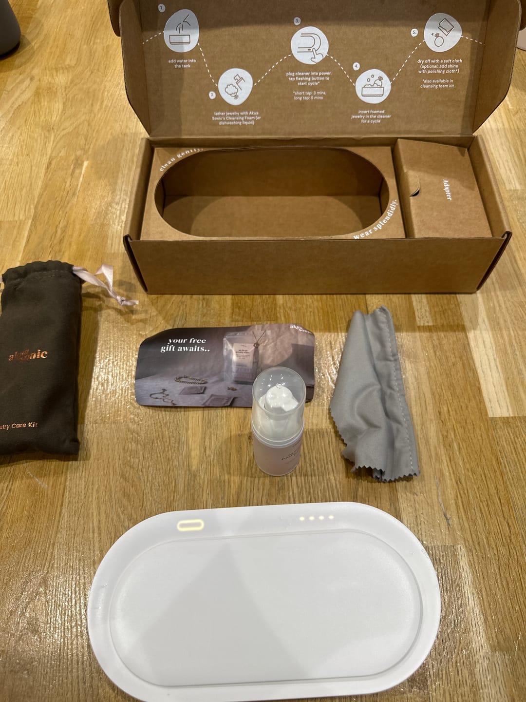 Customer photo review of akua sonic cleaner